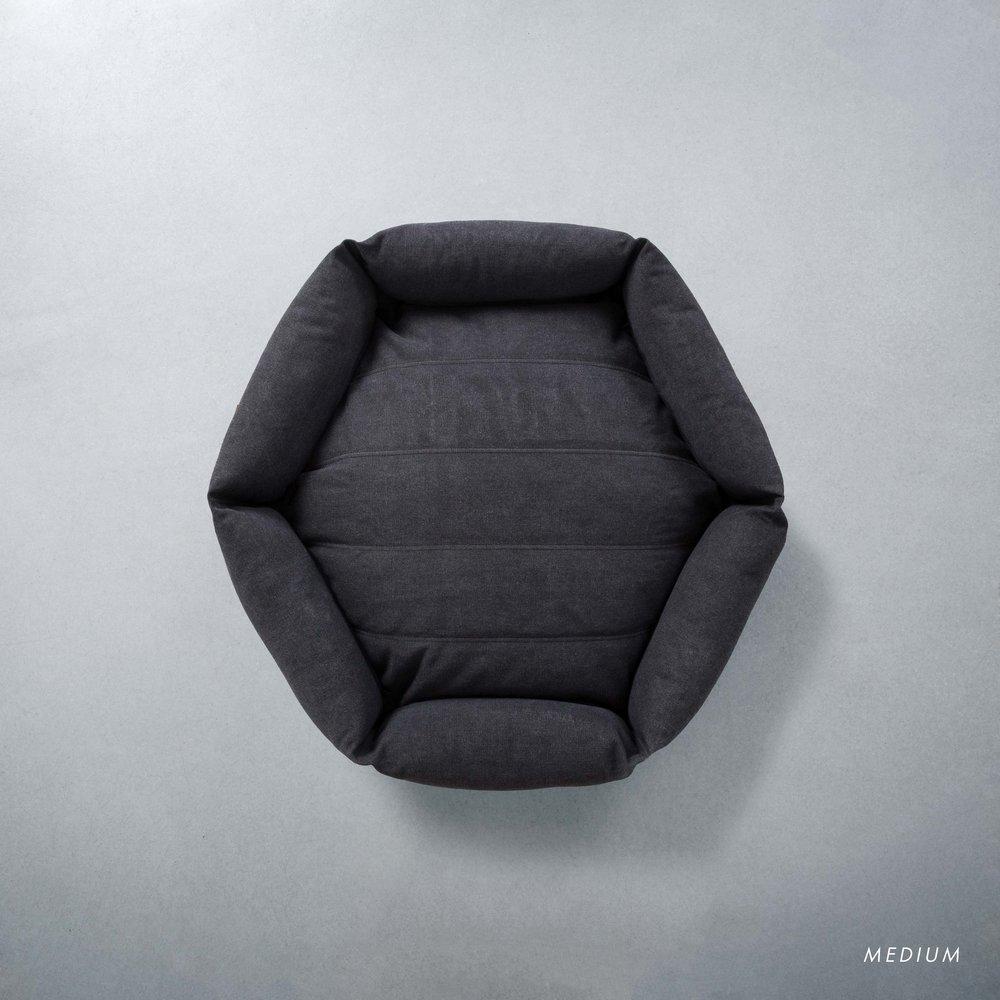 Canvas Hex Cushion - Shadow