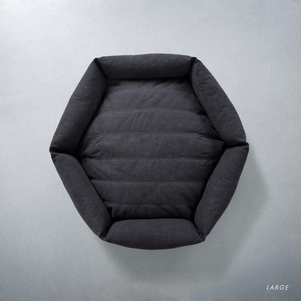 Canvas Hex Cushion - Shadow