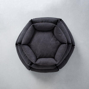 Canvas Hex Cushion - Shadow