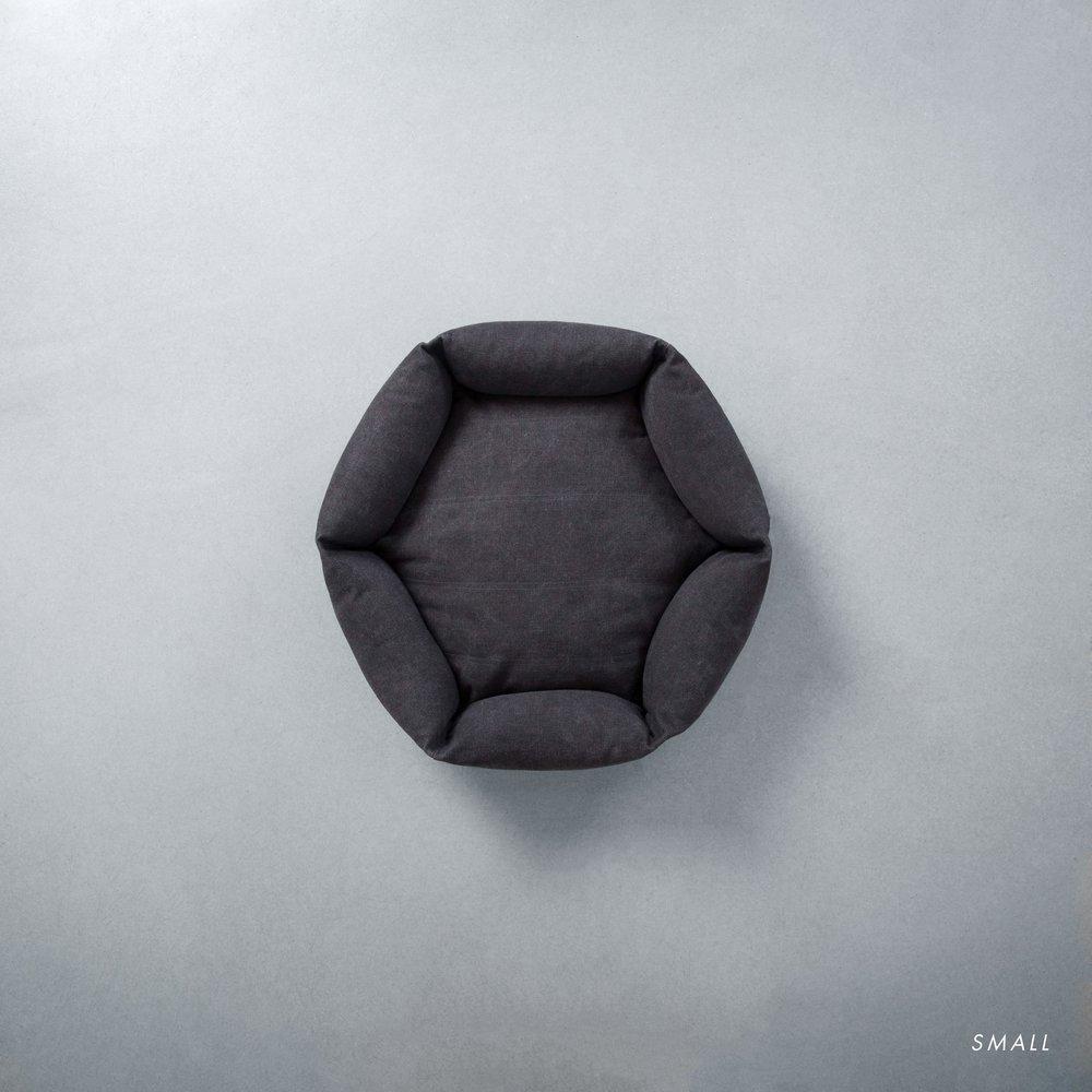 Canvas Hex Cushion - Shadow