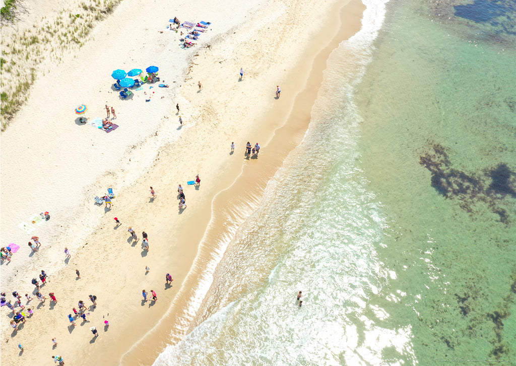 Beachgoers | Philbin Beach - Martha's Vineyard | 1000pc Wood Cut Puzzle