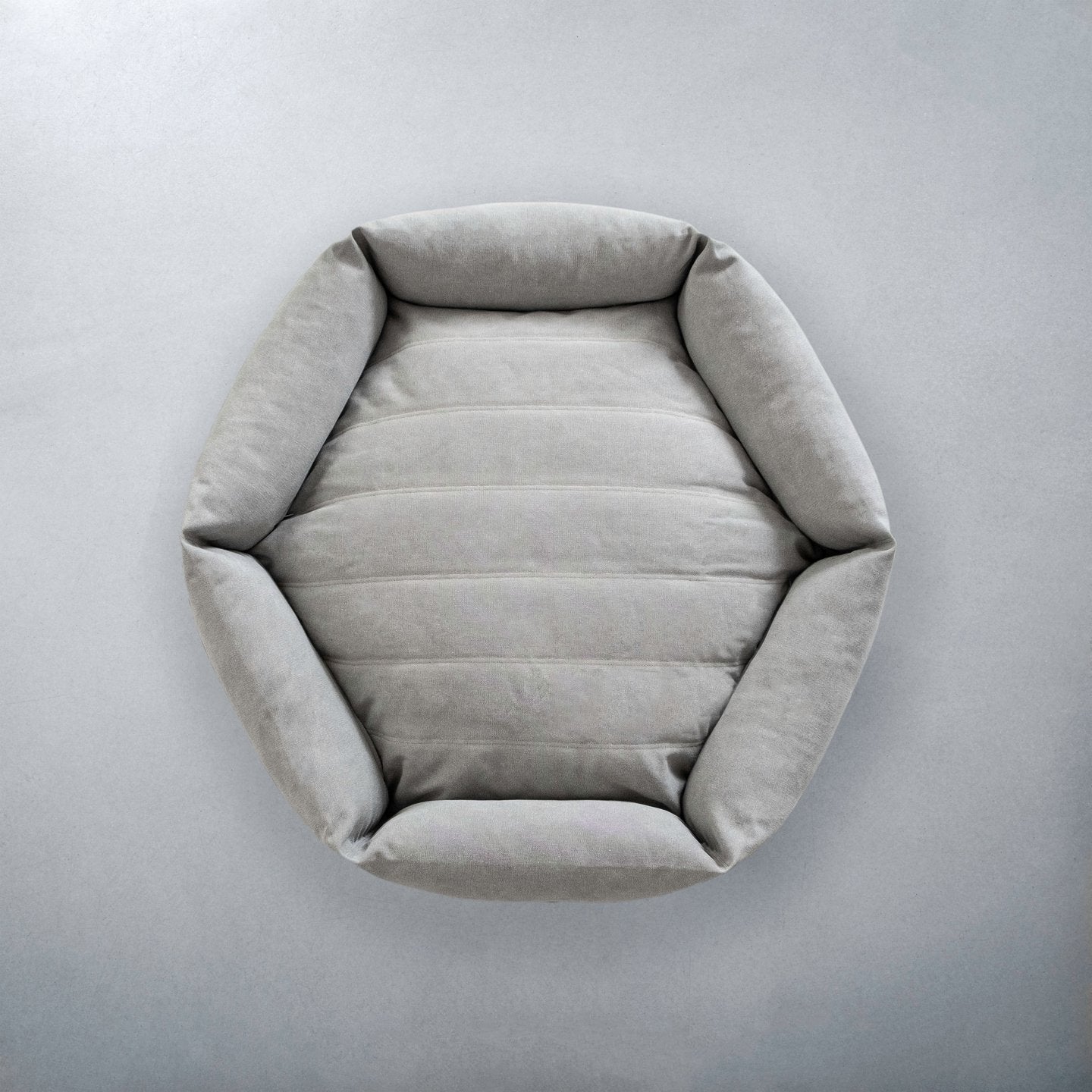 Canvas Hex Cushion - Stone