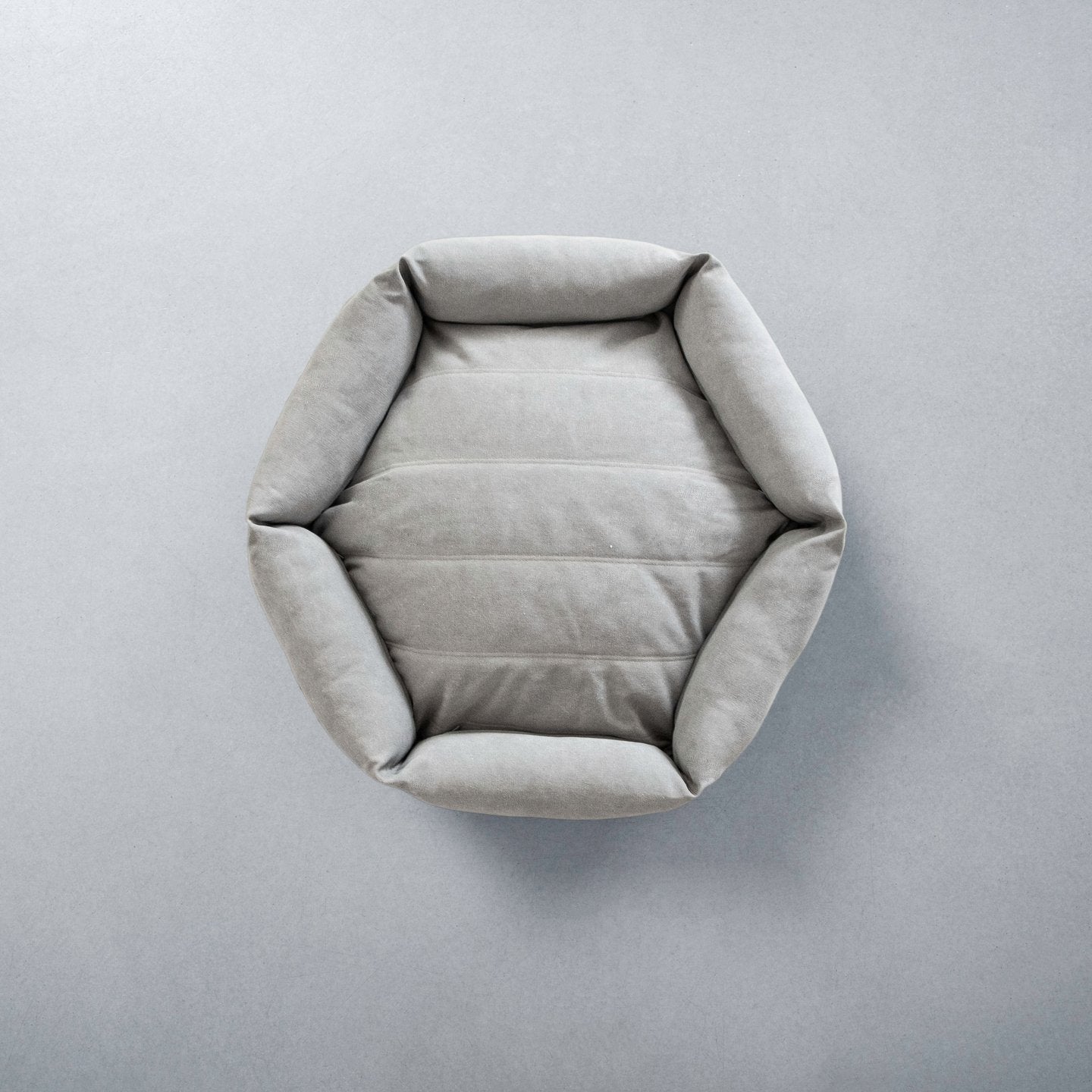 Canvas Hex Cushion - Stone