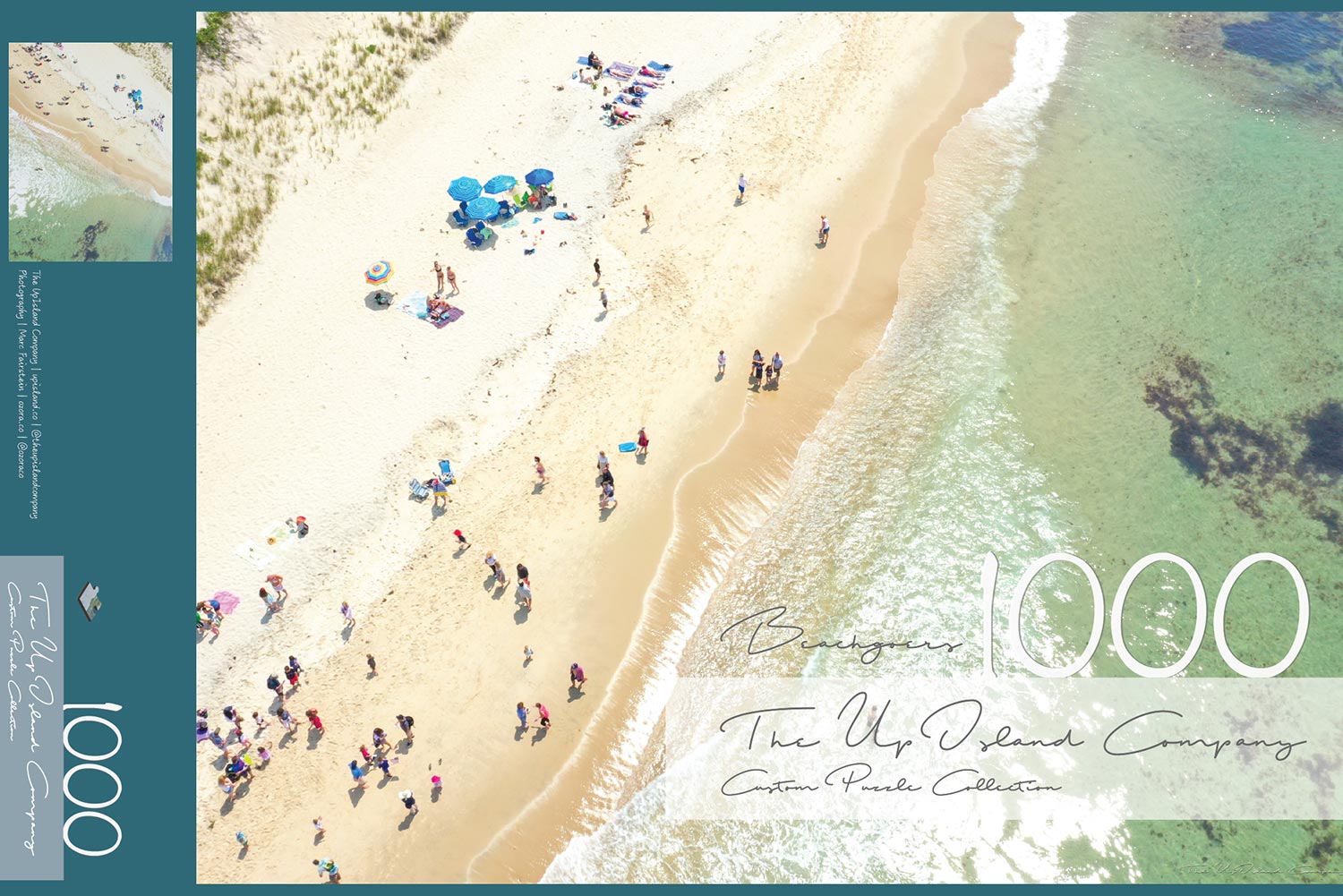 Beachgoers | Philbin Beach - Martha's Vineyard | 1000pc Wood Cut Puzzle